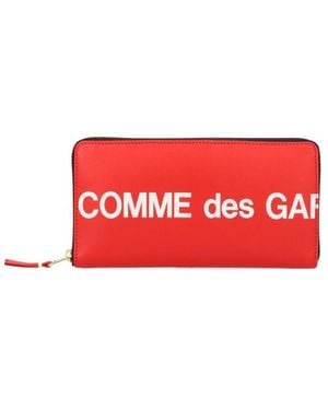 Comme des Garçons Logo-Print Purse - Red