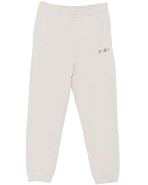 Calvin Klein Elastic Waist Sports Trousers - White