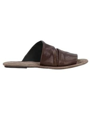 Brunello Cucinelli Minimalist Solidcolor Slide Sandals - Brown