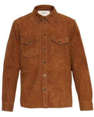 Zadig & Voltaire Leather Shirt - Brown