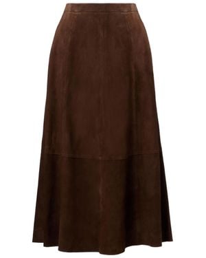 Vince Midi Skirt - Brown