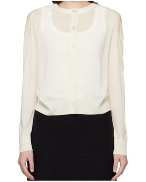 Loulou de Saison Long-Sleeved Cardigan - White