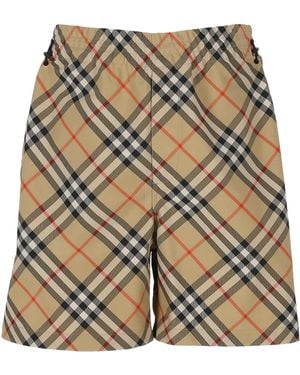 Burberry Check Printed Bermuda Shorts - Multicolour