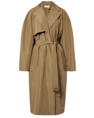 The Row Amapola Silk Trench Coat - Natural