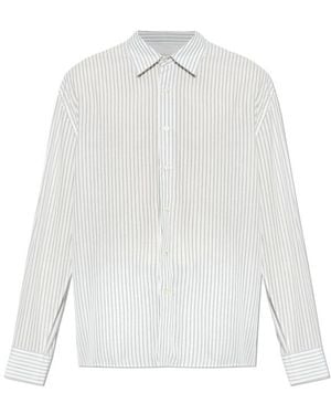 Officine Generale Stripe-Pattern Shirt - White