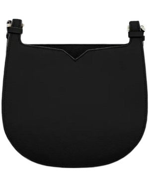 Valextra Weekend Hobo Mini Shoulder Bag - Black