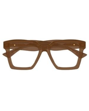 Bottega Veneta Eyewear Square Frame Glasses - Brown