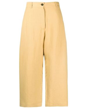 Studio Nicholson Wide-Legged Casual Trousers - Yellow