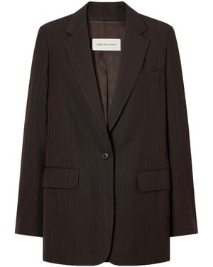 Dries Van Noten Single-Breasted Blazer - Black
