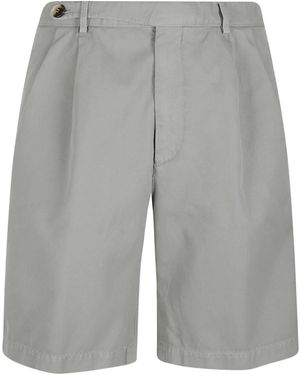 Brunello Cucinelli Pleated Detail Shorts - Grey