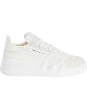 Giuseppe Zanotti Talon Low-Top Leather Trainers - White