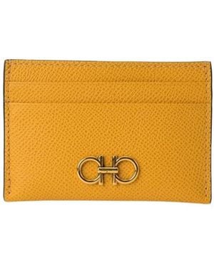 Ferragamo Logo Card Bag - Orange