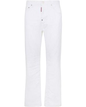 DSquared² 642 Straight-Leg Jeans - White