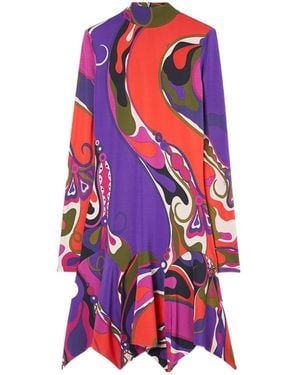 PUCCI Long Sleeve Dress - White