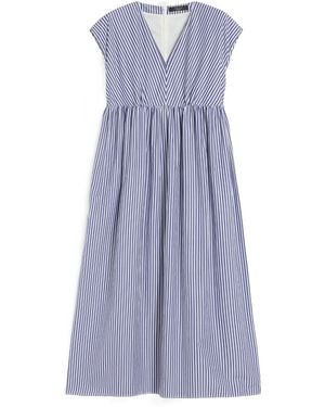 Weekend by Maxmara Cotton-Poplin A-Line Dress - Purple