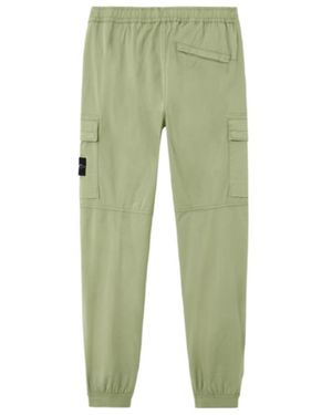 Stone Island Pantalone Regular Tapered in Black for Men | Lyst