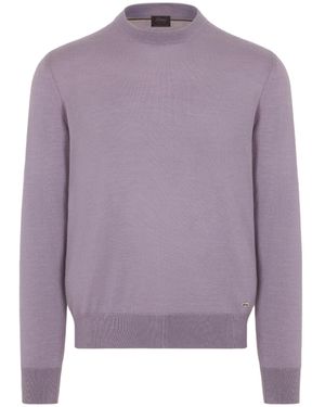 Brioni Long-Sleeved Cashmere Sweater - Purple