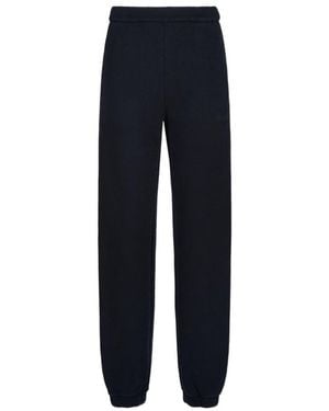 The Attico The Penny Logo Embossed Long Trousers - Blue