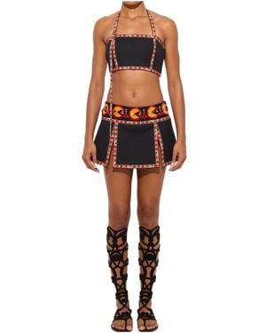 PUCCI Embroidered Skirt - Orange