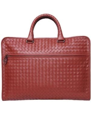 Bottega Veneta Zippered Knitted Briefcase