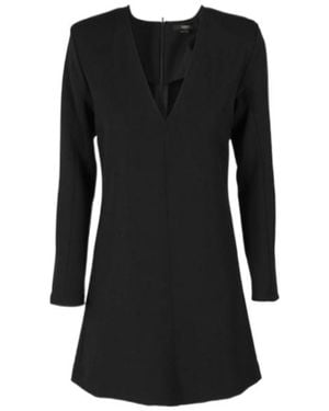 Seventy V-Neckline Mini Dress - Black