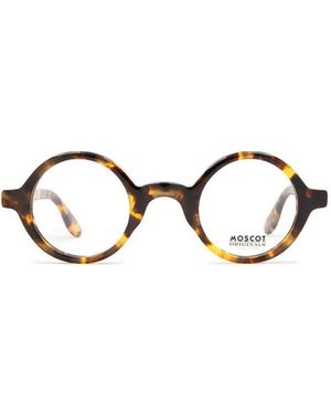 Moscot Round-Frame Tortoiseshell-Effect Sunglasses - White