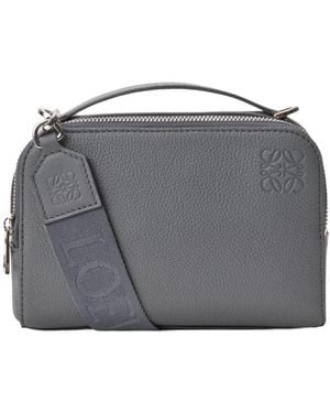 Loewe Logo Embossed Mini Camera Bag - Gray