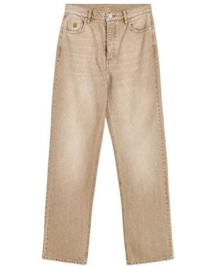 By Malene Birger Washed-Finish Straight-Leg Jeans - Natural