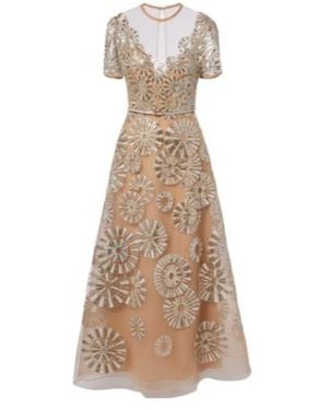 Elie Saab Sequined Gown - Natural