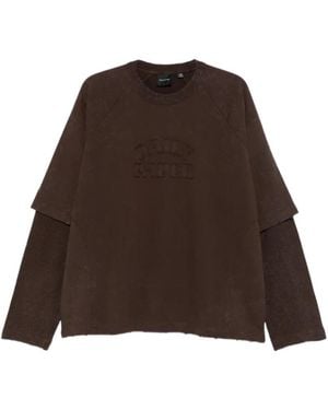 Daily Paper Layered-Sleeve Sweatshirt - Brown