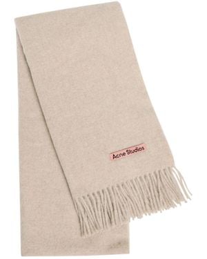 Acne Studios Wool Midweight Scarf - White