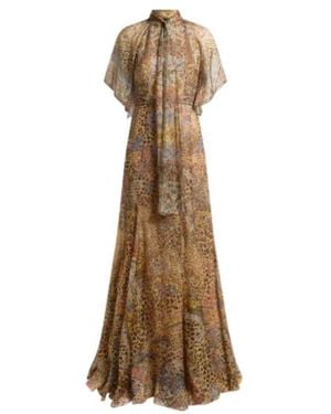 Etro Lavalliere Paisley Maxi Dress - Natural