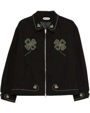 Bode Lucky Draw Embroidered Jacket - Black