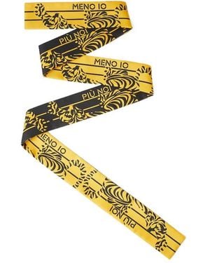 Fendi Wrappy Graphic-Print Scarf - Metallic
