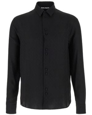 Palm Angels Long-Sleeved Shirt - Black