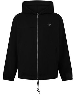 Prada Hooded Zip Jacket - Black