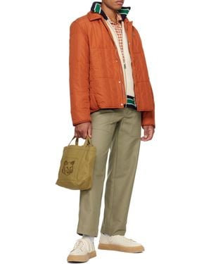 Maison Kitsuné Quilted Cotton Jacket - Orange