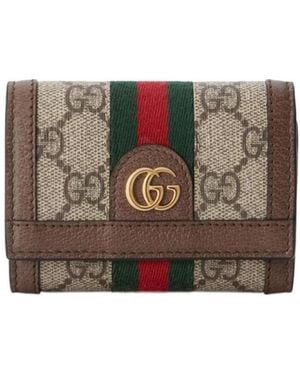 Gucci Ophidia Bi-Fold Wallet - Brown