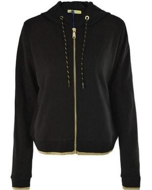 Versace Jeans Couture Letter Zipper Casual Jacket - Black