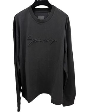 Givenchy Crewneck Long-Sleeve T-Shirt - Black