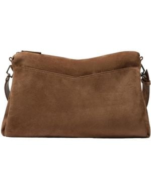 Max Mara Split Calfskin Crossbody Bag - Brown