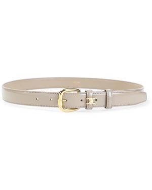 Celine Medium Logo Belt - Natural