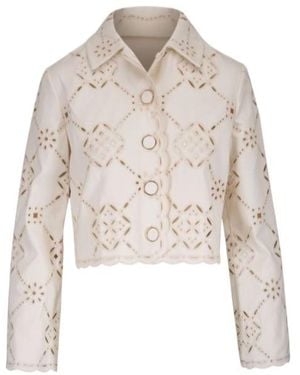 Veronica Beard Cropped Jacket - White
