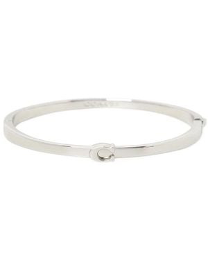 COACH C-Shaped Bracelet - White