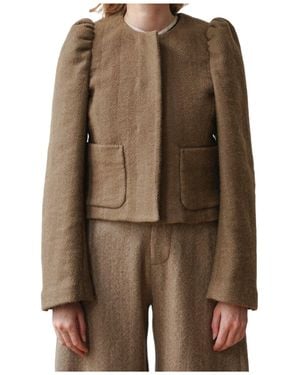 Uma Wang Long-Sleeved Jacket - Brown