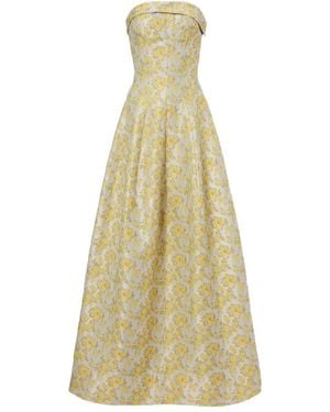 Jonathan Simkhai Octavia Jacquard Gown - White