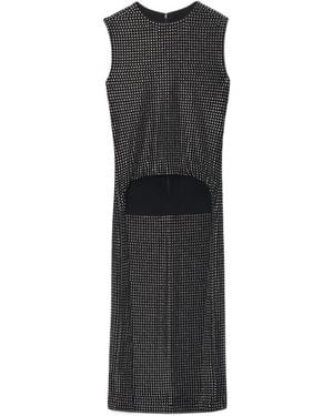 Alexander Wang Crystal-Embellished Asymmetric Top - Black