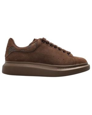McQueen Oversized Lace-Up Trainers - Brown
