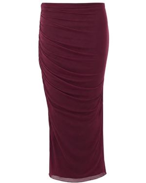 Aniye By Ruby Noir Norma Ruched Skirt - Purple