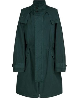 Dries Van Noten Long-Sleeve Casual Jacket With A Stand-Up Collar - Green